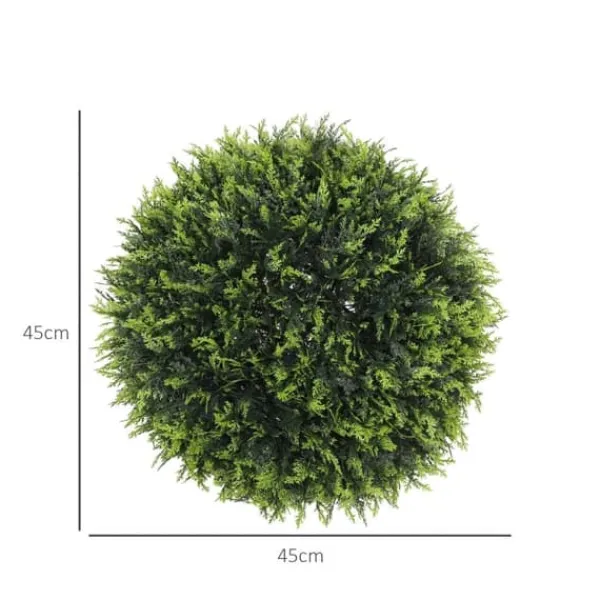 2-pack konstgjord ceder 45 cm med kruka, dekorativa växter för hem & trädgård Buskar