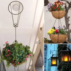 Outlet 3-pack metallhängande kedjor växtstöd för fågelmatare, lyktor och vindspel, starka krokar för utomhusbruk Krukor & Växtbehållare