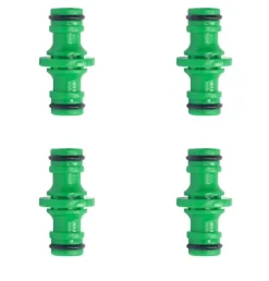 Hot 4-Pack Slangkoppling - Dubbel Pass Plastnippelkoppling Bevattning
