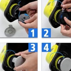 Outlet 8-pack trimmerspolar med trimmertråd och lock RYOBI grästrimmer Trädgårdsmaskiner