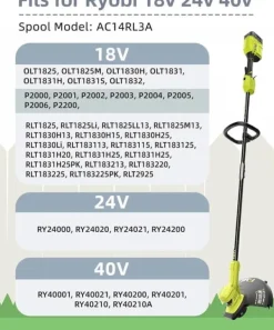 Clearance 6-Pack trimmerspolar med trimmertråd och lock RYOBI grästrimmer Trädgårdsmaskiner