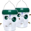 Discount 2-pack utomhus getingfällor, soldriven getingdödare med UV LED-ljus Återanvändbara insektsfällor Attr[362] Skadedjursfällor