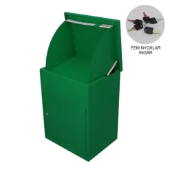 New Paketlåda Grön Låsbar Väggmonterad Säker Postlåda Utomhus Paket Smart Post Dropbox Väderbeständigt Galvaniserat Stål | 6 Nycklar | 580 x 460 x 360 mm | CDON Postlådor & Brevlådor