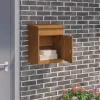 Hot Paketlåda i Cortenstål - Modern och Låsbar Design | Storlek: 44x35x59 cm | Färg: Rostig Postlådor & Brevlådor