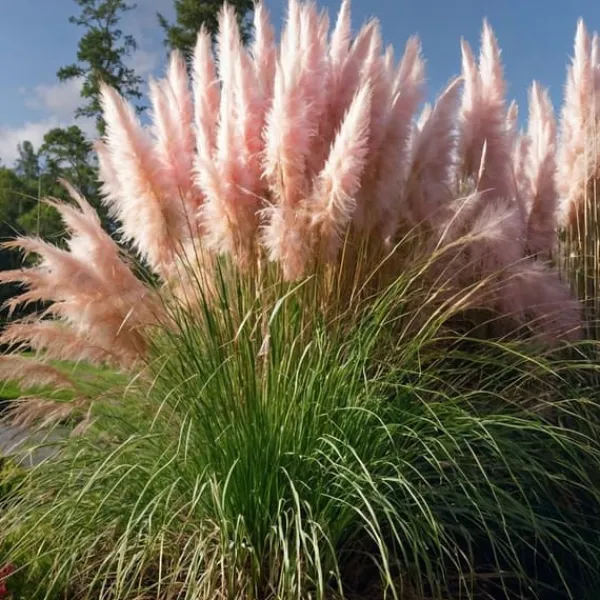 New Pampasgräs - Set om 3 - Cortaderia selloana - Höjd 25-40cm - ⌀9cm Trädgårdsväxter