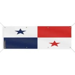 Best Panama Flaggan Banner 8 Öljetter 50x150 cm Flaggor & Vindstrutar