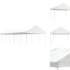 Discount Partytält & paviljoner - Living Paviljong med tak vit 13,38x4,08x3,22 m polyeten Tält & Lusthus