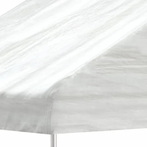 Discount Partytält & paviljoner - Living Paviljong med tak vit 13,38x4,08x3,22 m polyeten Tält & Lusthus