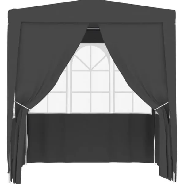 New Partytält & paviljoner - Living Professionellt partytält med väggar 2x2 m antracit 90 g/m² Tält & Lusthus