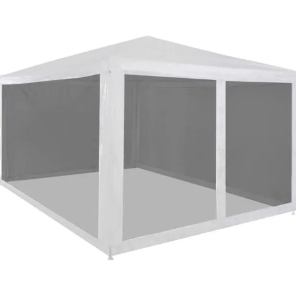 Discount Partytält & paviljoner - Living Partytält med 4 sidoväggar i nät 4x3 m Tält & Lusthus