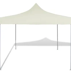 vidaXL Partytält 3 x 3 m gräddvit