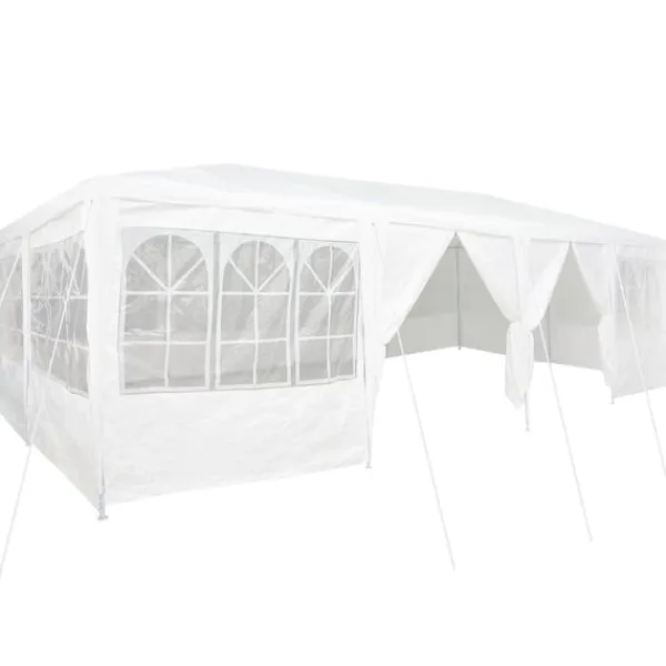 vidaXL Partytält Vit 800 x 400 x 266 cm polyeten