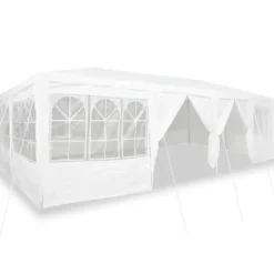 vidaXL Partytält Vit 800 x 400 x 266 cm polyeten