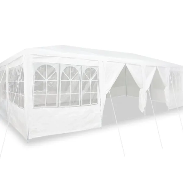 vidaXL Partytält Vit 800 x 400 x 266 cm polyeten