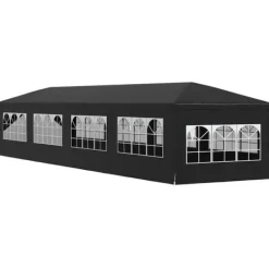 Partytält 3x12 m antracit - UV- och vattenbeständigt | Färg: Antracit | Storlek: 3x12 m