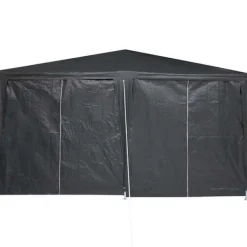 Best Partytält 4x4 m med 8 väggar - Rymligt och stiligt | Färg: Antracit | Material: PE Tält & Lusthus