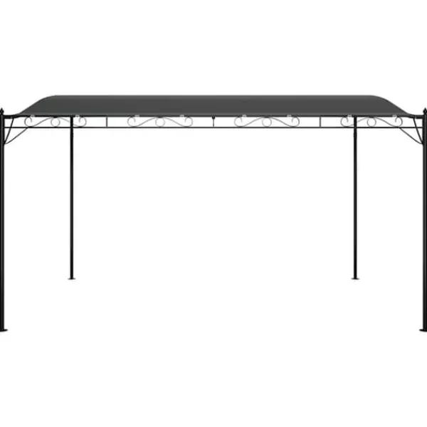 Outlet Paviljong antracit 4x3 m – Vattenbeständig Polyester med Stålram | Färg: Antracit | Storlek: 4x3 m Tält & Lusthus
