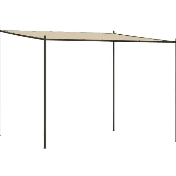Online Paviljong beige 3x3 m 180 g/m² tyg och stål Valvbågar, Spaljéer, Bersåer & Pergolor