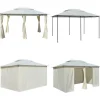 Sale Paviljong med draperier 4x3 m vit - Paviljong - Paviljonger - Home & Living Tält & Lusthus