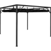 Discount Paviljong med infällbart tak 3x3 m - Vattentät och UV-skydd | Färg: Antracit | Storlek: 3x3 m Valvbågar, Spaljéer, Bersåer & Pergolor