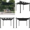 Hot Paviljong med infällbart tak 3x3 m antracit - Paviljong - Paviljonger - Home & Living Valvbågar, Spaljéer, Bersåer & Pergolor