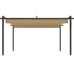 Sale Paviljong med infällbart tak 4x3 m - Skydd och skugga för uteplatsen | Färg: Taupe | Storlek: 4x3 m Valvbågar, Spaljéer, Bersåer & Pergolor