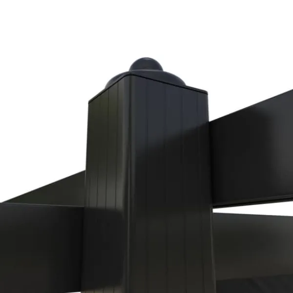 Paviljong med infällbart tak 3x3 m - Uteplatslösning | Färg: Antracit | Storlek: 3x3 m