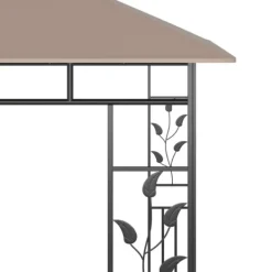 Clearance Paviljong med myggnät 3x3x2,73 m taupe 180 g/m² Tält & Lusthus