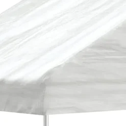 vidaXL Paviljong med tak vit 15,61x4,08x3,22 m polyeten