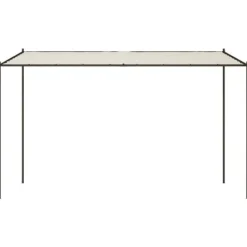 Outlet Paviljong vit 4x4 m 180 g/m² tyg och stål Valvbågar, Spaljéer, Bersåer & Pergolor