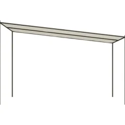 Outlet Paviljong vit 4x4 m 180 g/m² tyg och stål Valvbågar, Spaljéer, Bersåer & Pergolor