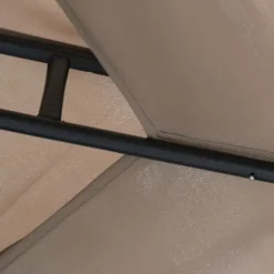 Best Paviljong 3x3 m med 4 sidoväggar, metall/polyester, grå – vädertålig Tält & Lusthus