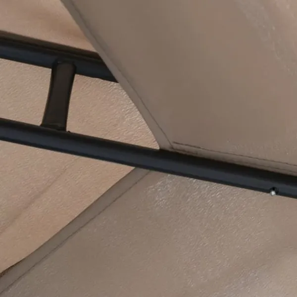 Best Paviljong 3x3 m med 4 sidoväggar, metall/polyester, grå – vädertålig Tält & Lusthus