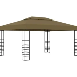 vidaXL Paviljong 3x4 m taupe 180 g/m²