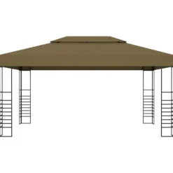 vidaXL Paviljong 3x4 m taupe 180 g/m²