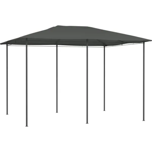 vidaXL Paviljong 3x4x2,6 m antracit 160 g/m²