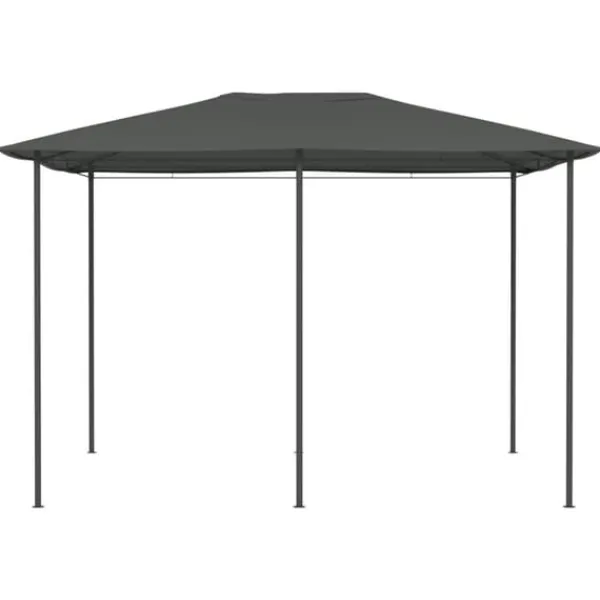 vidaXL Paviljong 3x4x2,6 m antracit 160 g/m²
