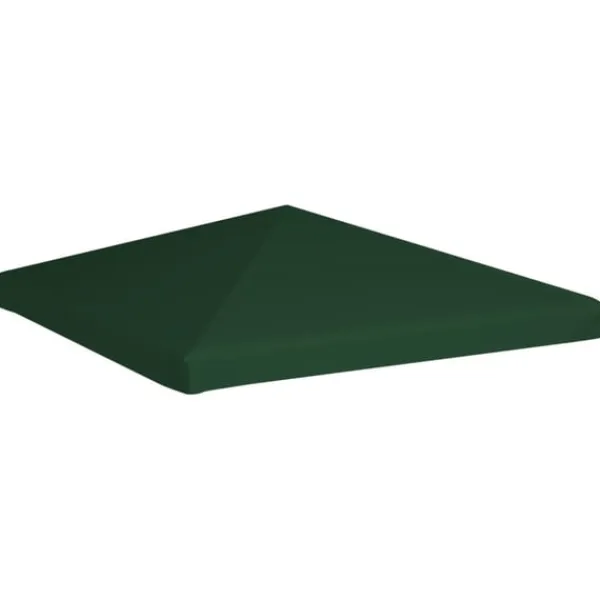 vidaXL Paviljongtak 310 g/m² 3x3 m grön
