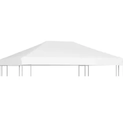 vidaXL Paviljongtak 270 g/m² 4x3 m vit
