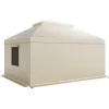 New Paviljongtak, 3,66x4,87 m, Beige, PE, Förvaring för alla väder Tält & Lusthus