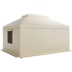 New Paviljongtak, 3,66x4,87 m, Beige, PE, Förvaring för alla väder Tält & Lusthus