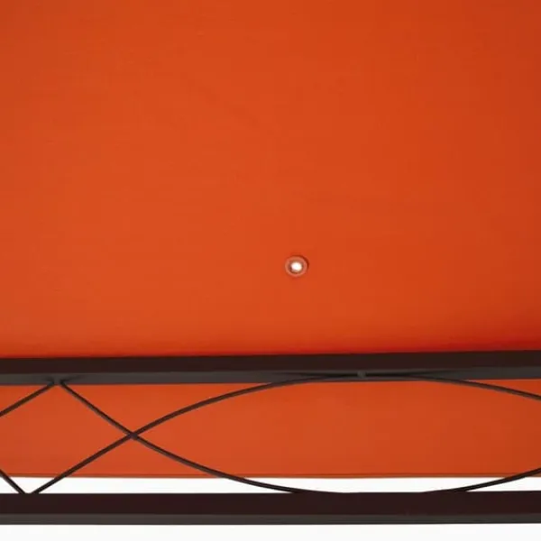 Paviljongtak 2,98x2,95 m, solskydd i polyester, orange
