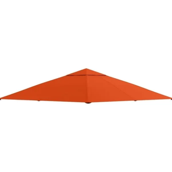 Best Paviljongtak 2,98x2,95 m, solskydd i polyester, orange Tält & Lusthus