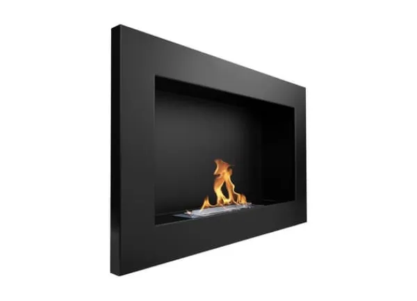 Sale Perfekt för julen julklapp Etanolkamin Bioethanol väggmonterad biospis 65 x 40 x 12 cm matt svart Biopanna miljövänlig biospis Öppna Spisar