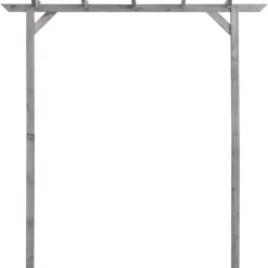 vidaXL Pergola - - Imprägnad furu - Grå - 200x40x205 cm - Motståndskraftig mot röta