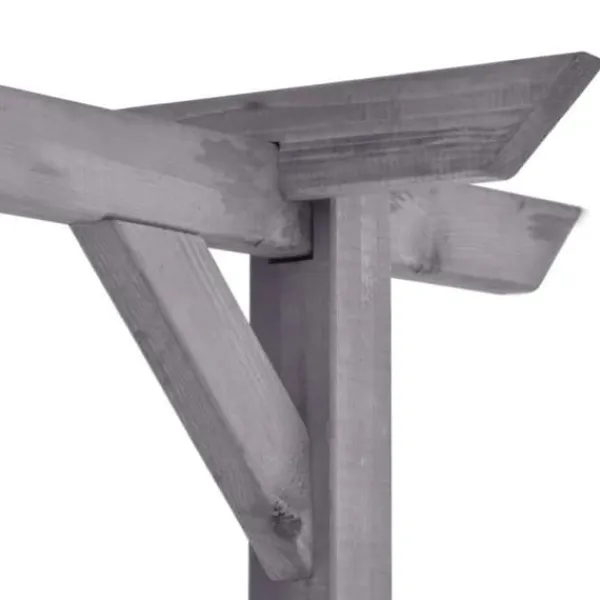 Pergola - - 400x40x205 cm - Imregnerad furu - Vädertålig - Modern design Valvbågar, Spaljéer, Bersåer & Pergolor