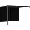 Pergola med infällbart tak 3x3 m - Justerbar skugga och skydd | Färg: Antracit | Storlek: 3x3 m
