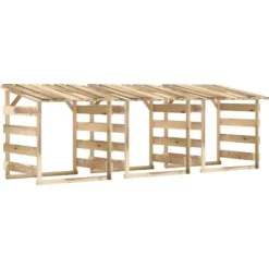 Discount Pergola med tak 3 delar 100x90x100 cm impregnerad furu Valvbågar, Spaljéer, Bersåer & Pergolor