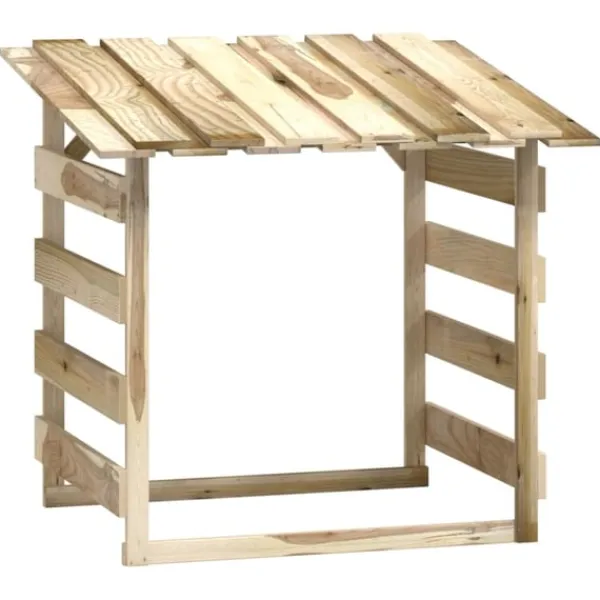 Discount Pergola med tak 3 delar 100x90x100 cm impregnerad furu Valvbågar, Spaljéer, Bersåer & Pergolor