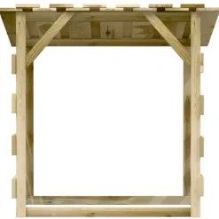 vidaXL Pergola med tak 4 delar 100x90x100 cm impregnerad furu